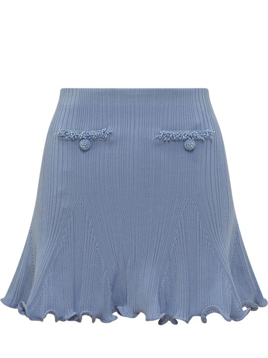 26SS 셀프 포트레이트 숏 스커트 RS26555SKBL BLUE