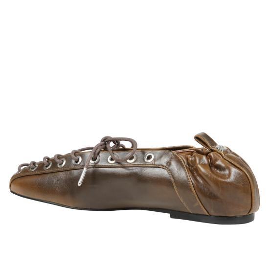 25FW 가니 플랫 슈즈 S3093 Green - GANNI