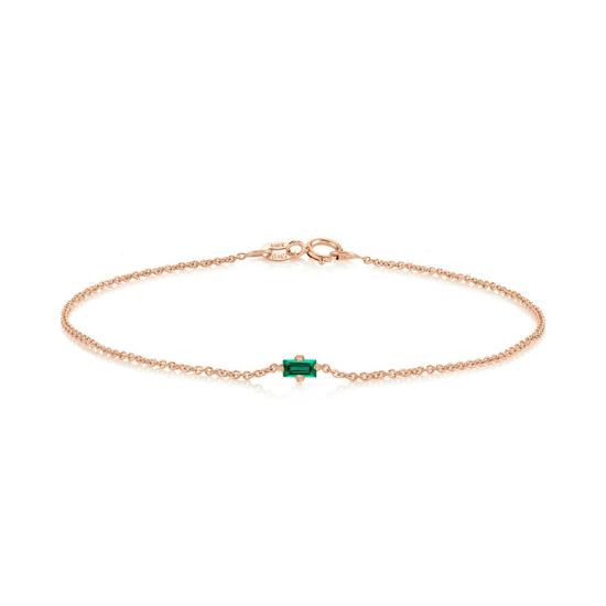  리지 맨들러 파인 주얼리 팔찌 에메랄드 플로팅 브레이슬릿 - LIZZI MANDLER FINE JEWELRY