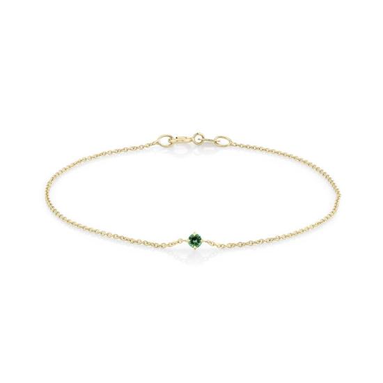  리지 맨들러 파인 주얼리 팔찌 에메랄드 플로팅 브레이슬릿 - LIZZI MANDLER FINE JEWELRY