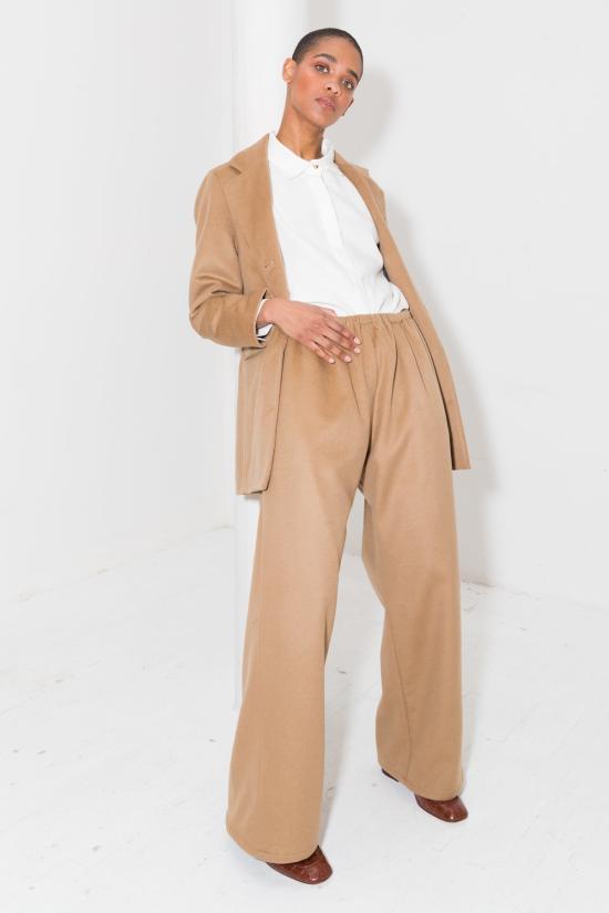  다두라 스트레이트 팬츠 다투라 캐멀 캐시미어 울 주도 팬츠 캐멀