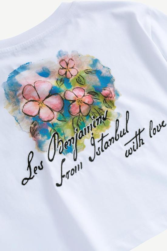  레벤자민 반팔 티셔츠 LEBW251MRTS006WH WHITE DOM - LES BENJAMINS