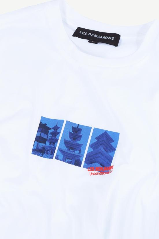  레벤자민 반팔 티셔츠 LEBM251MRTS018WH WHITE DOM - LES BENJAMINS