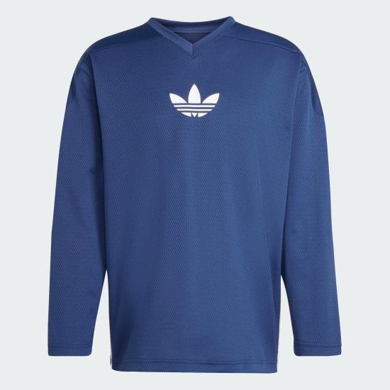  아디다스 긴팔 티셔츠 JY1308 Night Indigo White DOM