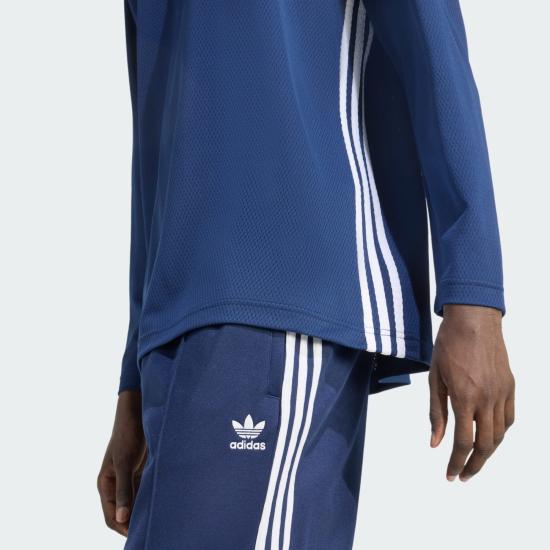  아디다스 긴팔 티셔츠 JY1308 Night Indigo White DOM - ADIDAS
