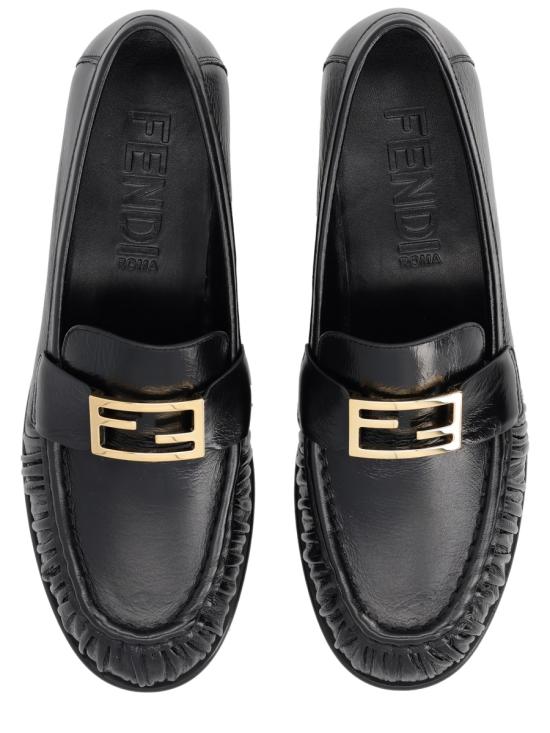 26FW 펜디 바게트 가죽 로퍼 8D8756 NBAF0QA1 BLACK - FENDI