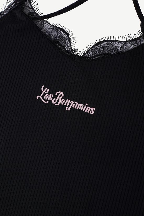  레벤자민 민소매 티셔츠 LEBW251MRSL003BK BLACK DOM - LES BENJAMINS