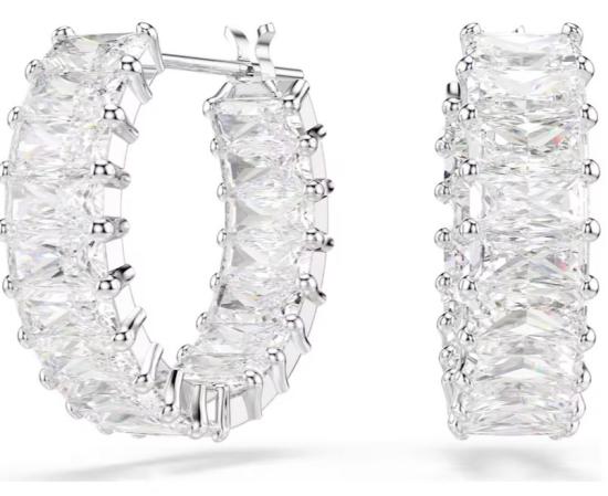 25FW 스와로브스키 이어링 5733397 WHITE DOM - SWAROVSKI