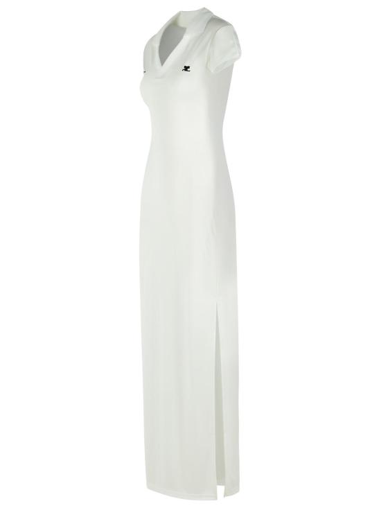 26SS 쿠레쥬 스포츠 폴로 롱 드레스 126JRO807JS01950098 White - COURREGES