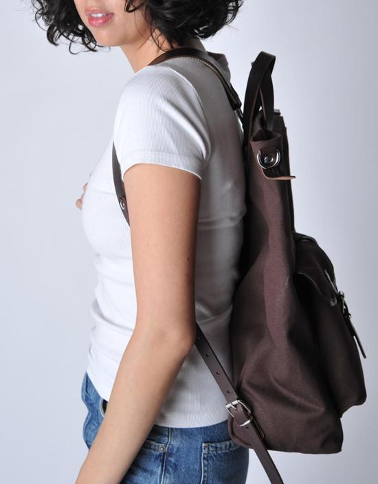  질라 백팩 캔버스 배낭 브라운 - ZILLA