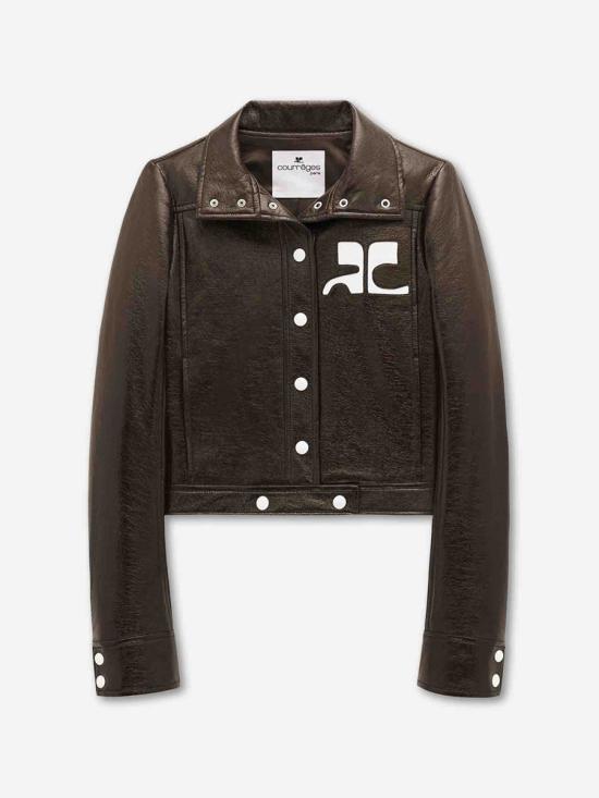 26SS 쿠레쥬 가죽 자켓 PERCBL005VY0014 1983CHOCOLATE Brown