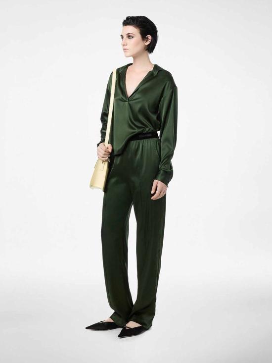 26SS 톰포드 스트레이트 팬츠 PAW683 FAX881 GCAMOSS GREEN JUNGLE GREEN - TOMFORD