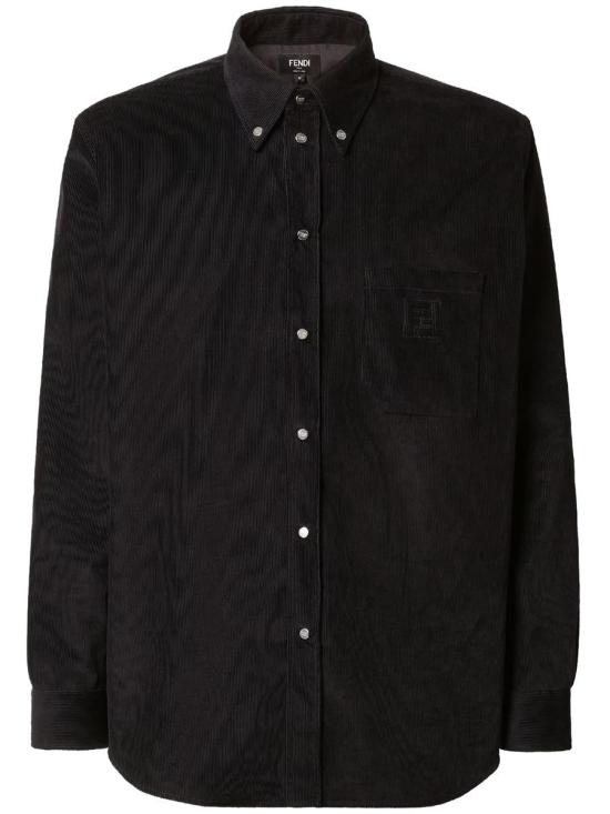 26SS 펜디 긴팔 셔츠 FS1296 ATEF F0QA1 NERO Black