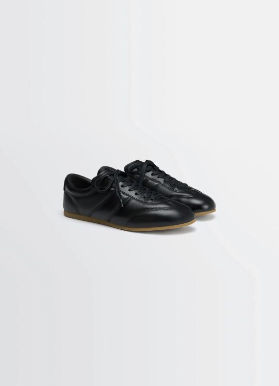 르메르 소프트 러너 레더 스니커즈 FO0227 LL0023 999 BLACK DOM - LEMAIRE