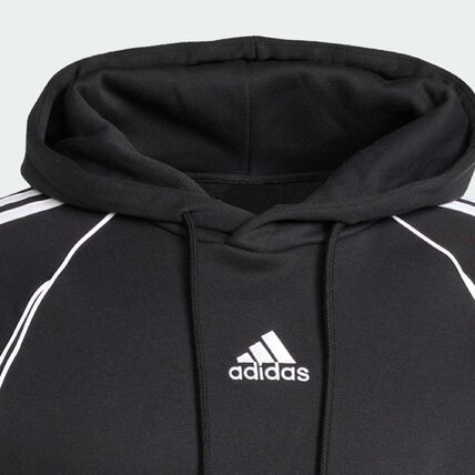  아디다스 후드 티셔츠 JY6394 Black White DOM - ADIDAS