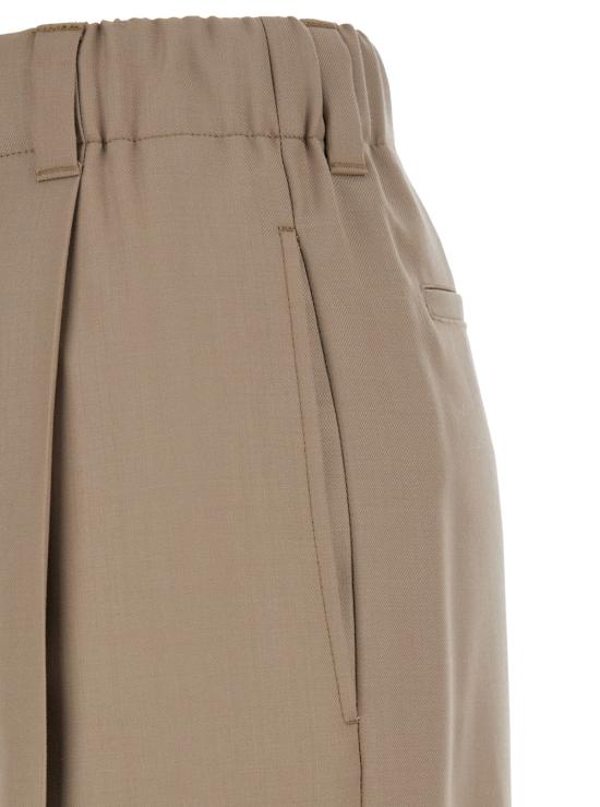 25FW 몽클레어 울 개버딘 테일러드 트라우저 2A00018598XP23S BEIGE DOM - MONCLER