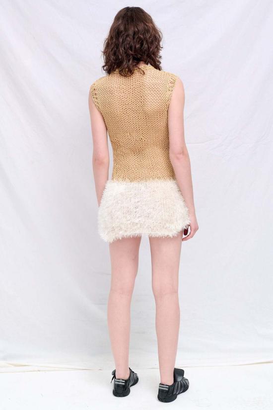  Synph17 숏 원피스 베이지 넷 미니 드레스 - OTHER BRANDS