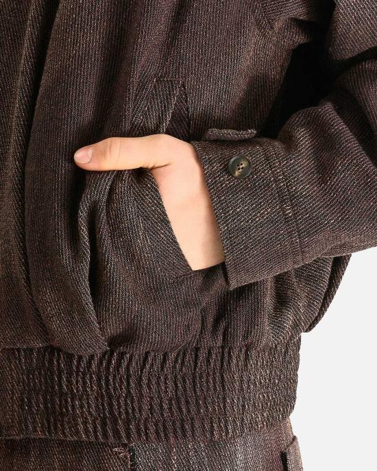  지용킴 봄버 자켓 김지용 선블리치드 플리츠 봄버 재킷 - JIYONGKIM