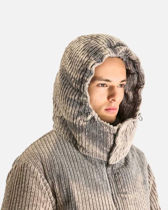  지용킴 숏패딩 김지용 선블리치드 디태처블 후드 다운 재킷 - JIYONGKIM