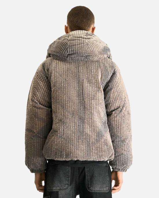  지용킴 숏패딩 김지용 선블리치드 디태처블 후드 다운 재킷 - JIYONGKIM