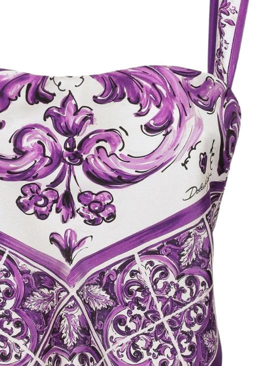 25FW 돌체앤가바나 민소매 티셔츠 F7BB0THI1T1 HP5DQ MIX MAIOLICA L VIOLA - DOLCE & GABBANA