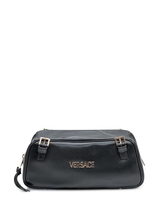 26SS 베르사체 VERSACE TAG 나파 볼링백 10157921A13171 1B00V BLACK VERSACE GOLD
