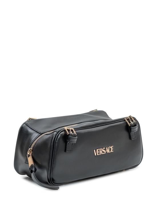 26SS 베르사체 VERSACE TAG 나파 볼링백 10157921A13171 1B00V BLACK VERSACE GOLD - VERSACE