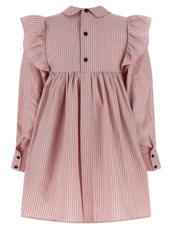 26SS 가니 스트라이프 미니 셔츠 드레스 A1030161868 Pink - GANNI