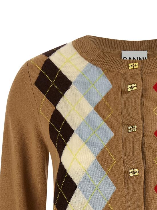 26SS 가니 가디건 A107005502Q Beige - GANNI