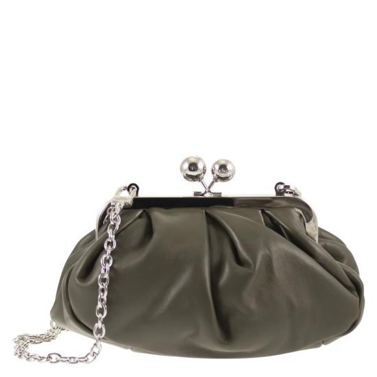 26SS 위켄드막스마라 프라티 스몰 쉽스킨 파스티치노 백 2615511164600 GREEN