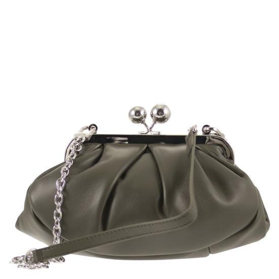 26SS 위켄드막스마라 프라티 스몰 쉽스킨 파스티치노 백 2615511164600 GREEN - WEEKEND MAX MARA