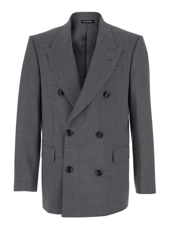 26SS 엠포리오 아르마니 수트 자켓 EM004079TE19332O8003 Grey