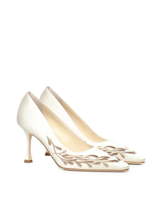25FW 마놀로 블라닉 힐/펌프스 32530011309 White - MANOLO BLAHNIK