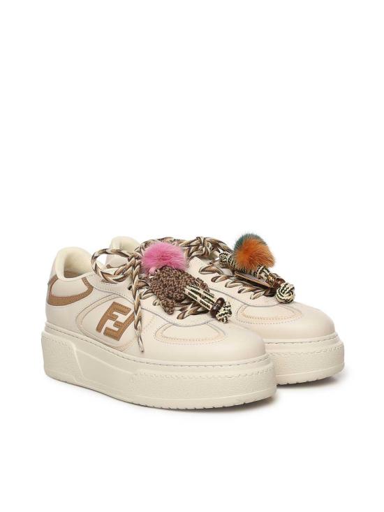 26SS 펜디 매치 소프트 레더 로우탑 스니커즈 8E8721AY9NF1TO4 White - FENDI
