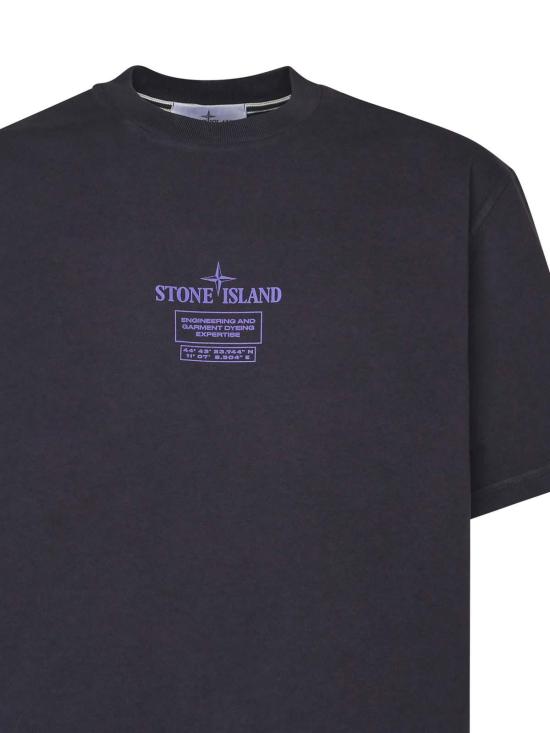  스톤 아일랜드 반팔 티셔츠 K2S152100037S0193V0026 Blue - STONE ISLAND