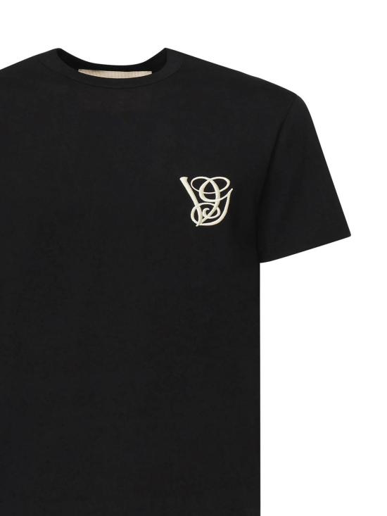 25FW 발렌티노 가라바니 반팔 티셔츠 7V3MG10VB2W0NO Black - VALENTINO GARAVANI