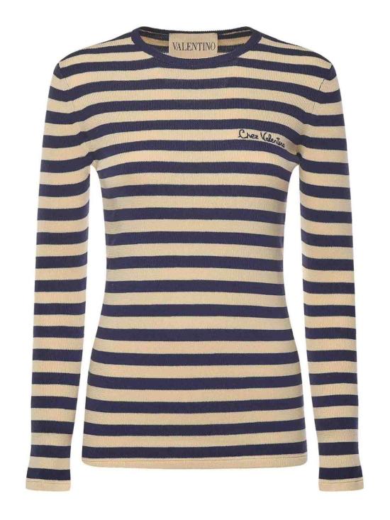  발렌티노 가라바니 긴팔 티셔츠 7B3KC66N9JDBRP Blue