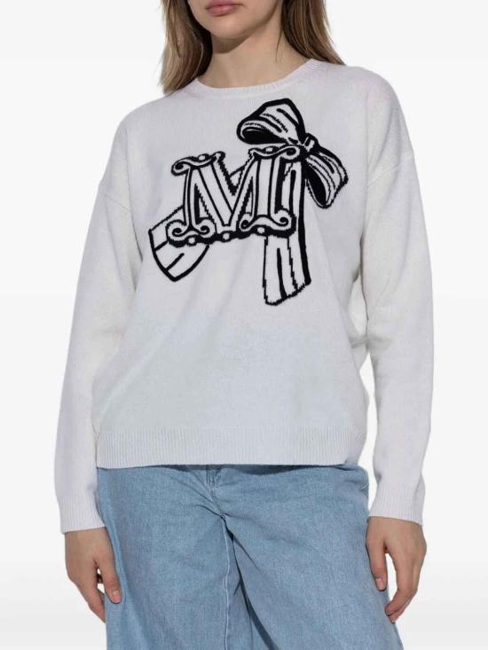 25FW 막스마라 긴팔 티셔츠 25213660116E15 White - MAX MARA