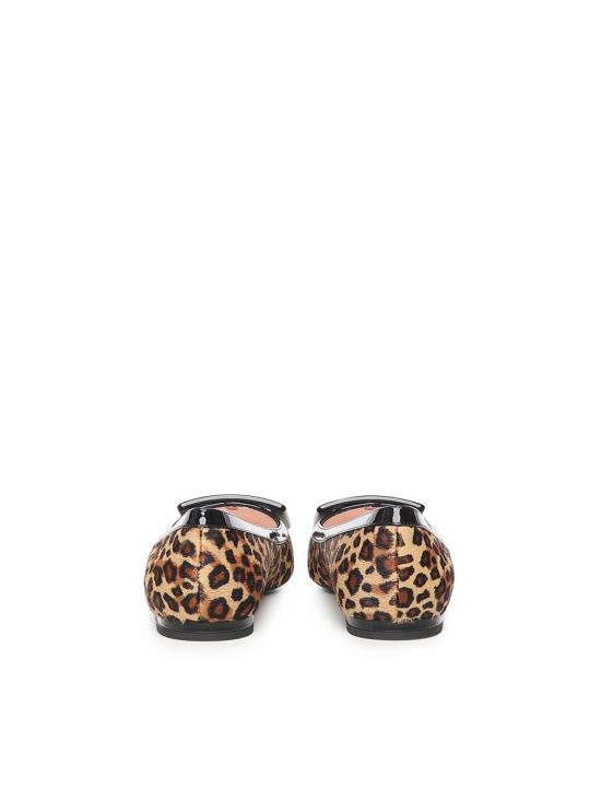 25FW 로저비비에 고메틴 발레리나 플랫 RVW57537410URU0T69 Animal Print - ROGER VIVIER