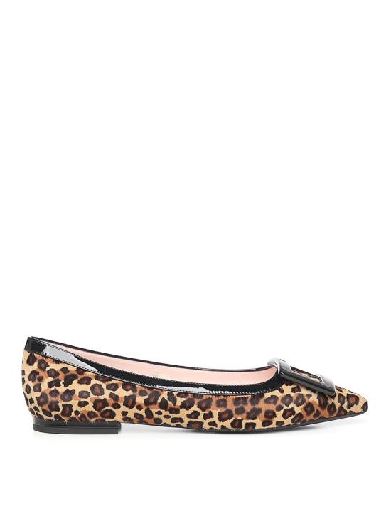 25FW 로저비비에 고메틴 발레리나 플랫 RVW57537410URU0T69 Animal Print