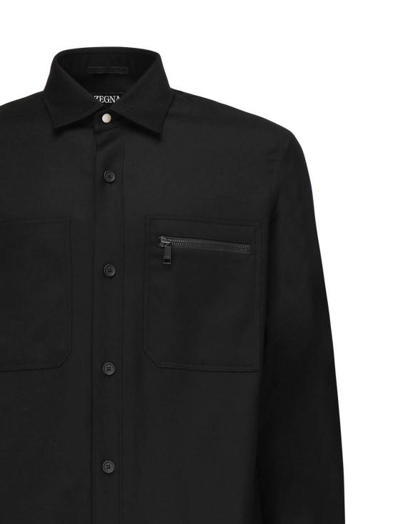 25FW 에르메네질도제냐 긴팔 셔츠 UGV01A2SOTM2290 Black - ERMENEGILDO ZEGNA