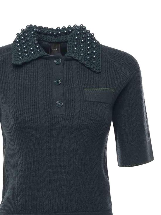 25FW 핑코 반팔 티셔츠 105484A2QZX34 Blue - PINKO