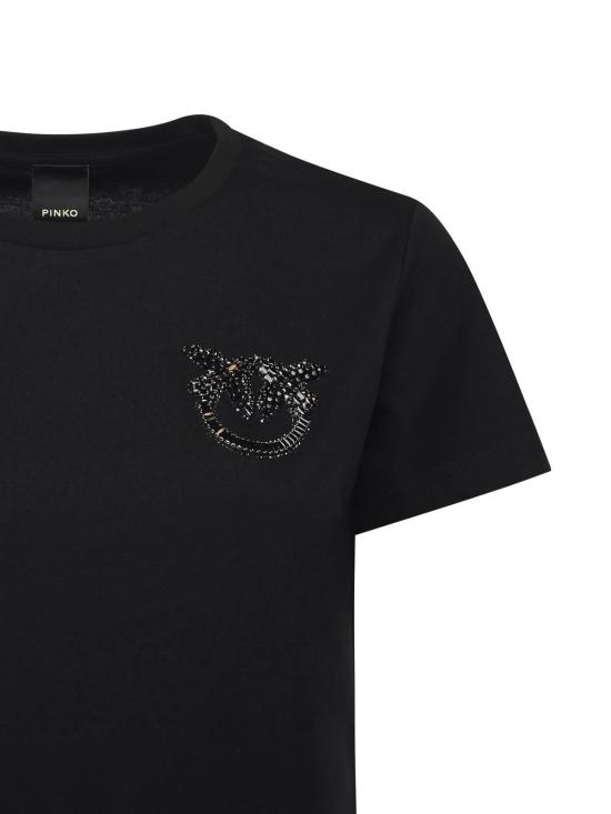 25FW 핑코 반팔 티셔츠 103320A2RNZ99 Black - PINKO