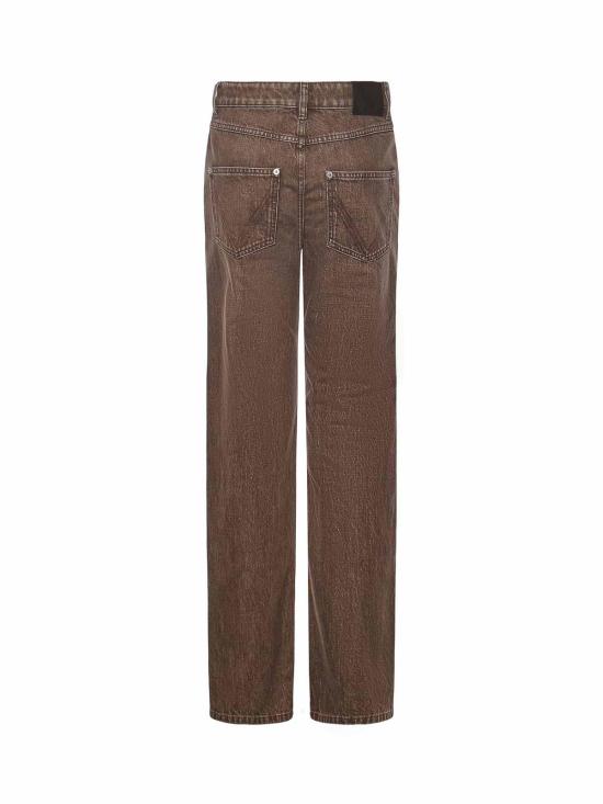 25FW 보테가베네타 스트레이트 팬츠 841017V4ZN02082 Brown - BOTTEGA VENETA