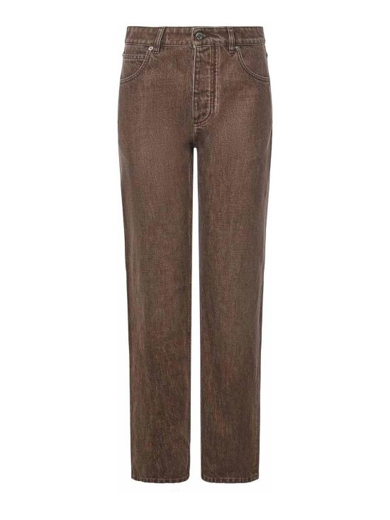 25FW 보테가베네타 스트레이트 팬츠 841017V4ZN02082 Brown