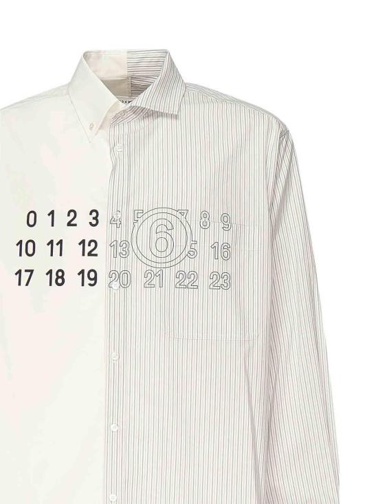 27SS MM6 메종마르지엘라 긴팔 셔츠 SH0DT0025MTN085961 White - MM6 MAISON MARGIELA