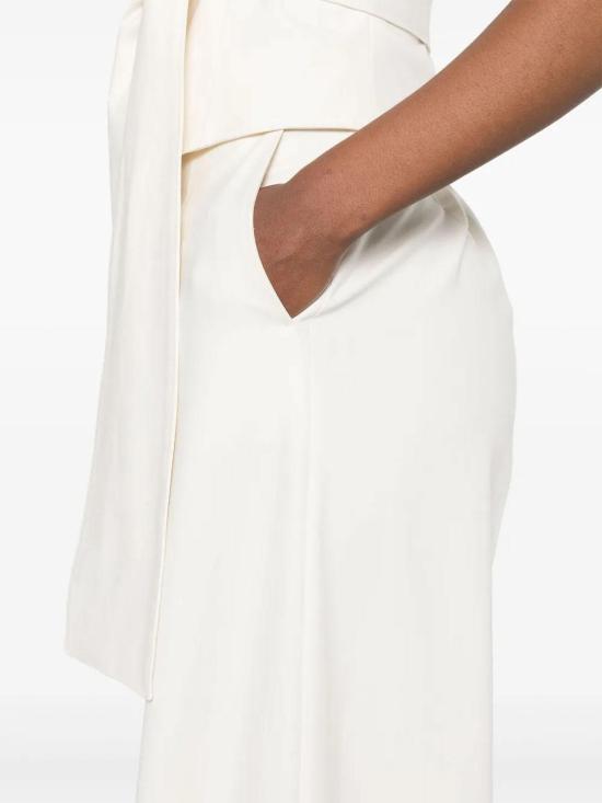 25FW 막스마라 스트레이트 팬츠 25211360116E15 White - MAX MARA