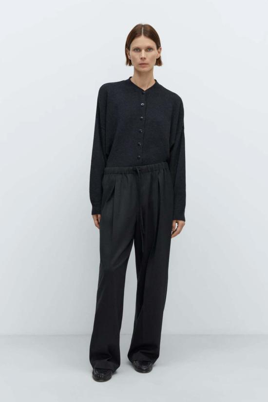  코데라 스트레이트 팬츠 플리츠 릴렉스  앤트러사이트