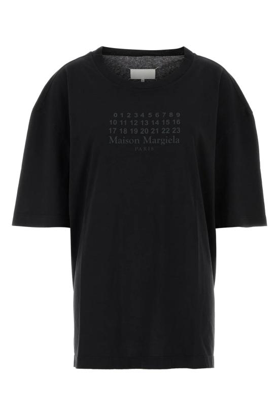 25FW 마르지엘라 코튼 저지 티셔츠 S67GC0042S24575 973 WASHED BLACK