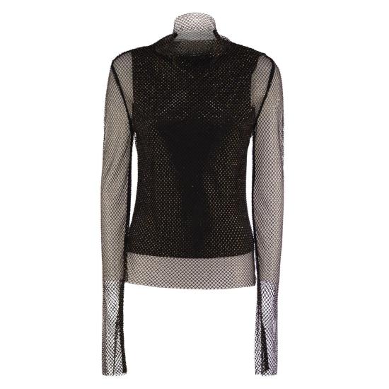 25FW 스포트막스 블라우스 2522946061600 003 BLACK
